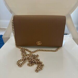 Authentic Gucci GG Marmont Wallet on Chain